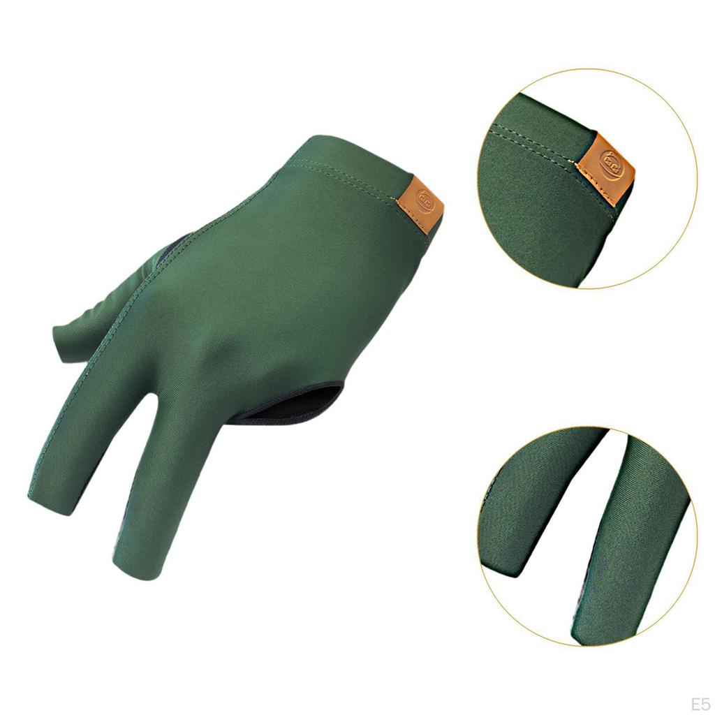 Перчатка для пула с тремя пальцами, износостойкая, не для бильярда, кий, пригодный для ношения женщинами