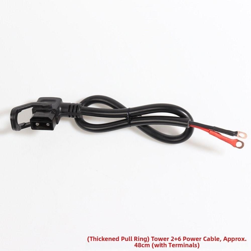 Black 2+6 Lithium Battery Charing Wire Electric Vehicle Connector Cable for Tower Battery Cabinet