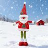Рождественская кукла-украшение с выдвижными длинными ногами, плюшевая кукла Санта/Снеговик/Олень, игрушка, настольное стоячее украшение для подоконника, полки, каминной полки