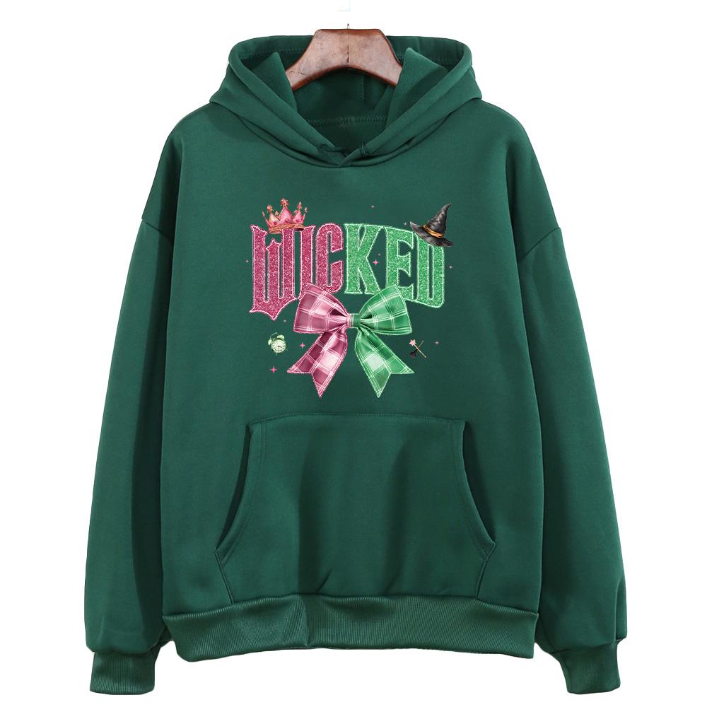 Худи Wicked for Good Худи для фанатов мюзикла Wicked Подарок на День святого Валентина Худи Мода Женская Мужская Эстетичная Осенне-зимняя Толстовка