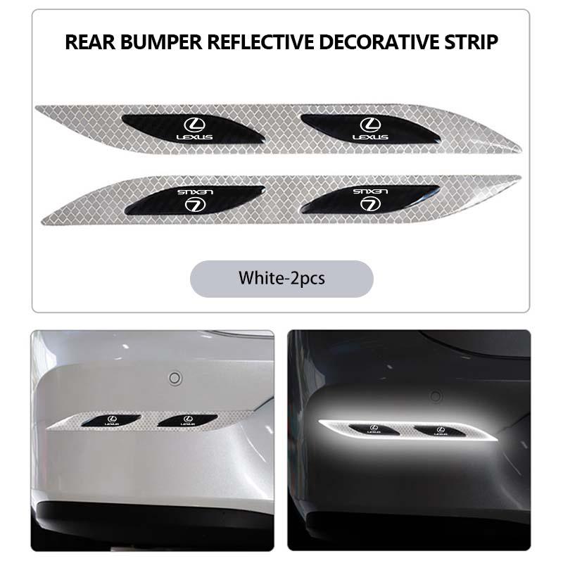 Car Styling Trunk Bumper Warning Safety Sticker Reflective Strip For Lexus RX350 IS250 CT200h ES250 ES300h NX300h IS200 GS300