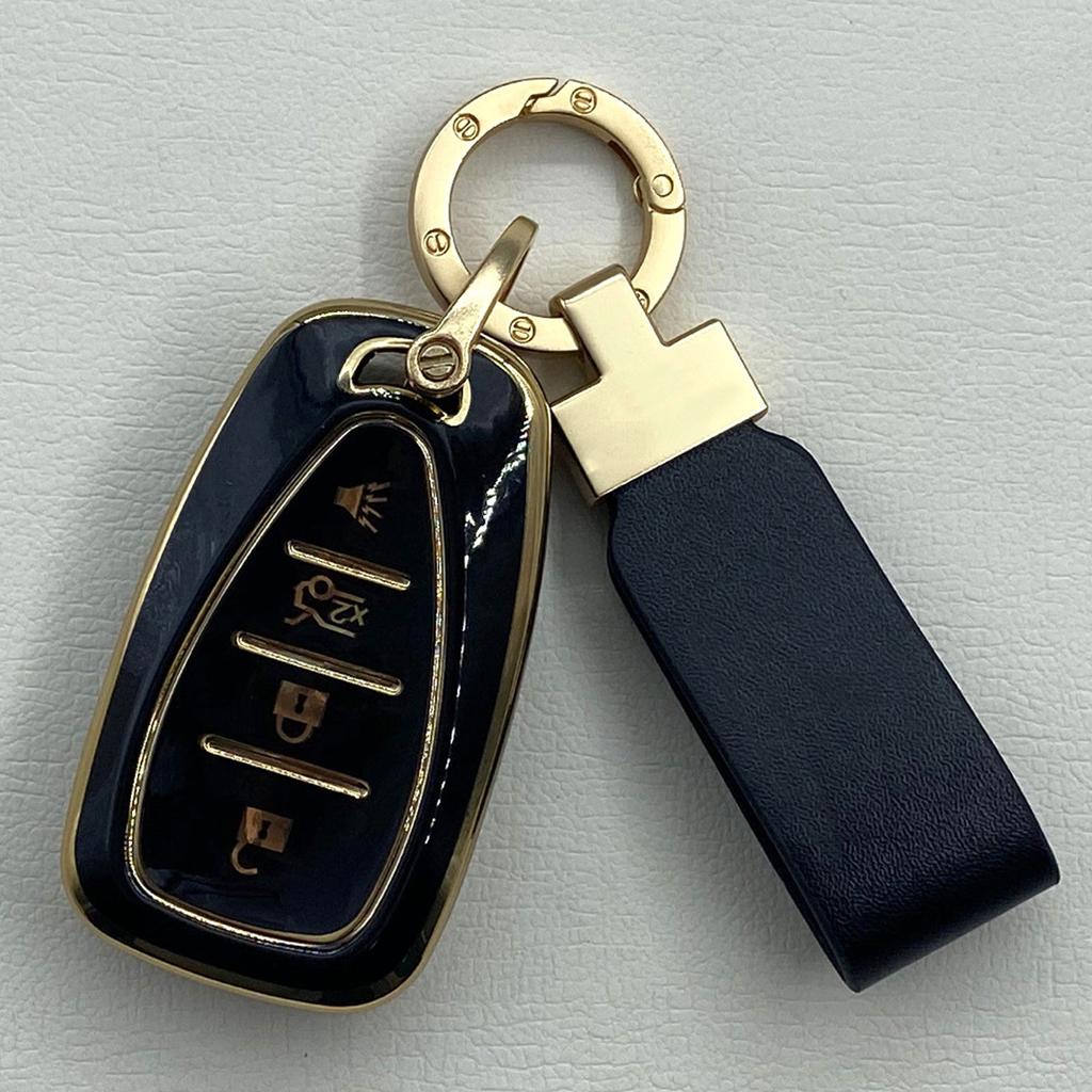 Новый чехол для ключей из ТПУ с 5 кнопками для Chevrolet 2017-Chevy Malibu Camaro Cruze Traverse Sonic Volt Bolt