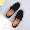 Модные кожаные женские лоферы Осень Женская обувь Плоская платформа Кроссовки Женские мокасины Обувь Женская обувь Криперы