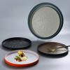Stone Grain Steak Plate Round Dessert Dishes Plate Simple Dumpling Plate Restaurant