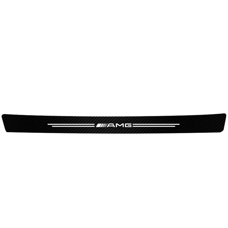 VFO1 1/4/5Pcs Car Door Sill Protector Strip Anti-Scratch Sticker Hubcap For Mercedes Benz AMG GLC GLE CLA GLB W205 W206 W211 GLK W204