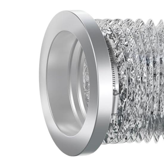1 Set Exhaust Connector Metal Housing Magnetic Dryer Vent Connector Kit Easy Cleaning Air-Tight Exhaust