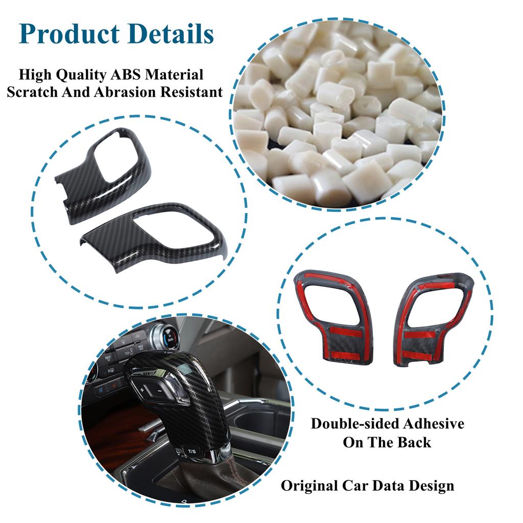 Автомобильная ручка переключения передач, декоративная крышка, наклейки для Ford F150 2015 2016 2017 2018, внутренние молдинги