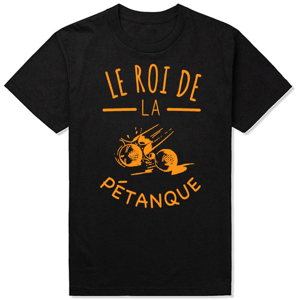 The King of Petanque Humor Sport TShirt Men Women Clothing Fashion T Shirts Cotton Short Sleeve Oversized Loose Tshirt Tops