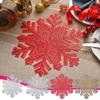 1 шт. Пятноустойчивая ресторанная декорация Снежинка Подставка для еды Домашний декор Украшения для стола Товары для вечеринок Плейсматы Изысканные