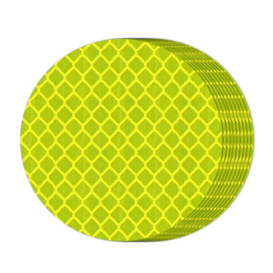 10 шт. Светоотражающие наклейки, устойчивые к выцветанию и царапинам, пластиковые, круглой формы, светоотражающая наклейка для велосипеда