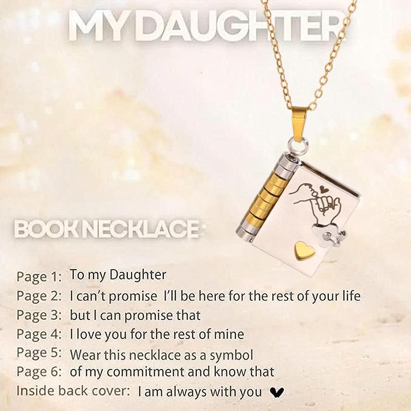 Подвеска-кулон «Любовное письмо» из титановой стали для пар - Цепочка для ключицы для девушек.