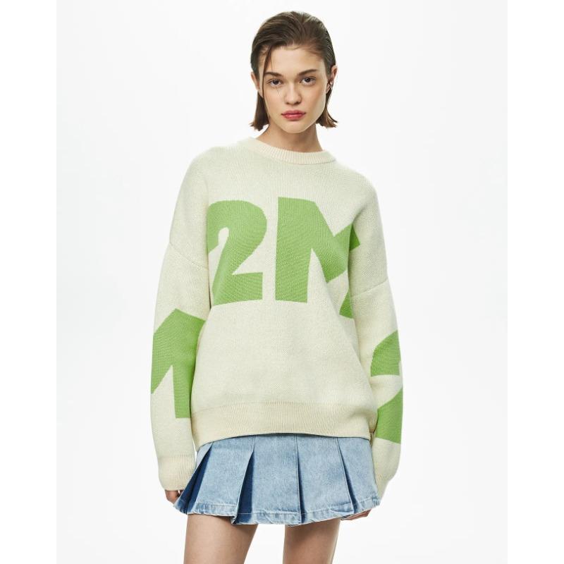 DAFIFY Женские модные повседневные свитера с длинным рукавом и круглым вырезом на осень-зиму