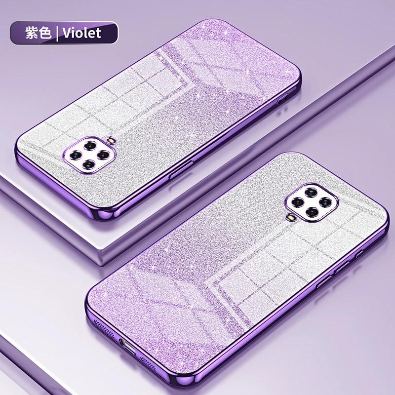 Glitter Plating Phone Case For Xiaomi Redmi Note 9 7 8 Pro Max 9S Mi CC9 Pro 9 9T 8 CC9E Soft TPU Back Cover