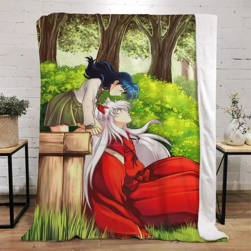 Inuyasha теплые зимние одеяла для дивана, покрывало, плед, роскошное постельное белье, пляжное полотенце, вязаный плед для дома и украшения, колено