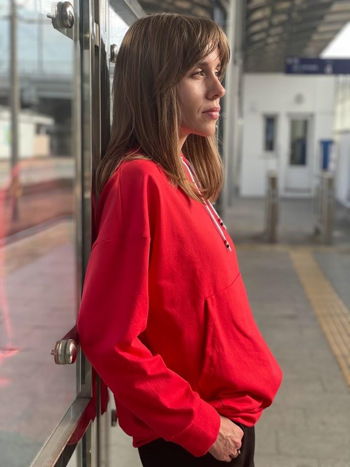 Толстовка с капюшоном (Женский) Любой сезон 8360-057 HC