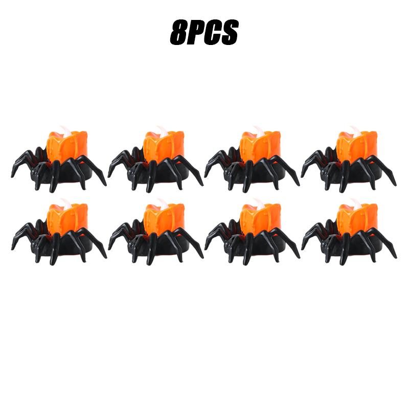 Украшения на Хэллоуин светодиодная свеча пластиковая лампа-паук тыква для домашнего бара дом с привидениями декор для вечеринки на Хэллоуин реквизит ужасов