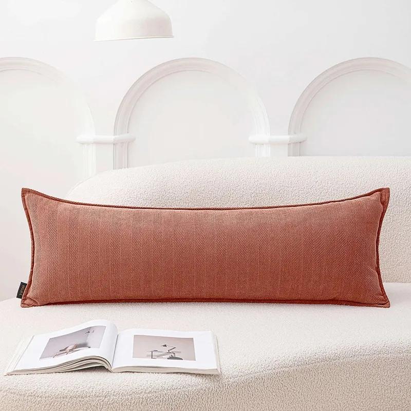 30x120cm Rectangle Throw Pillow Cover Nordic Waist Cushion Cover Home Long Body Couple Lover Pillowcase Home Decoraion