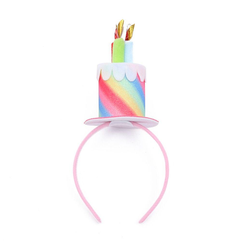 Свеча Корейский Стиль Повязка на Голову С Днем Рождения Женщины Обруч для Волос Креативная Повязка для Волос на День Рождения Головной Убор