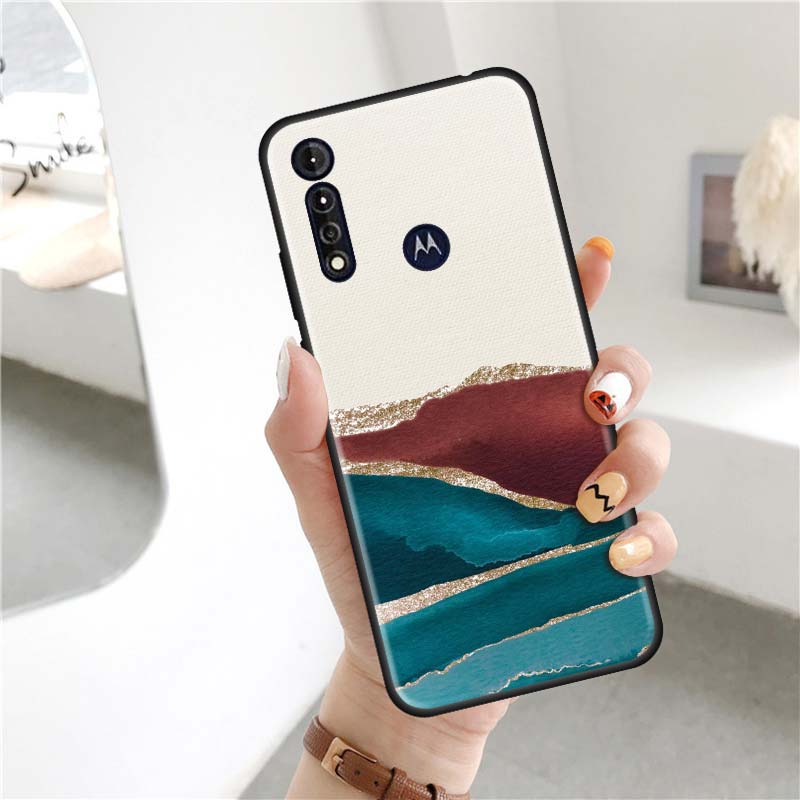 Модный мраморный чехол для Motorola Moto G8 Play G 5G Power Lite E6s Stylus One Hyper Edge Fusion Plus, чехол из ТПУ для телефона