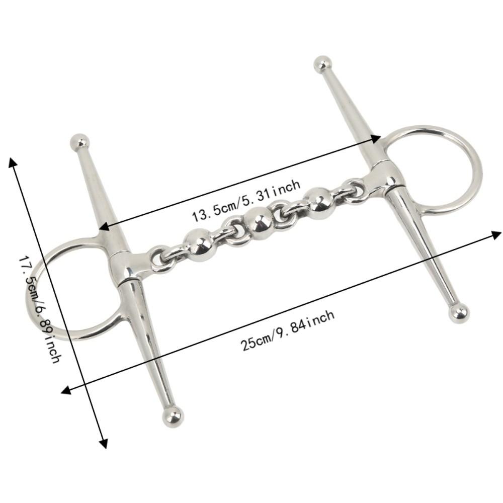 Ball Chain Design Horse Mouth Bit 135mm Length Horse Riding Bit Horse Riding Equipment Riding Use