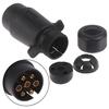 12V 7 Way Round Standard European Car Plug Connector 7 Pin Socket Plugs Trailers