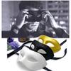 Men's Retro Black & White Half Face Eye Mask for Halloween and Christmas Masquerades