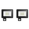 (2-Pack, 30W) 30W IP66 Sensor Light, Sensor Floodlight with 1.8m Cable and Plug, Outdoor Motion Sensor, Security, Waterproof, 6500K, 3000LM,