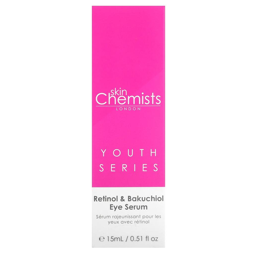 skinChemists Youth Series, Retinol & Bakuchiol Eye Serum, 15 Ml (0.51 Fl Oz)