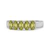Peridot Oval Five-Stone Ring - Sterling Silver