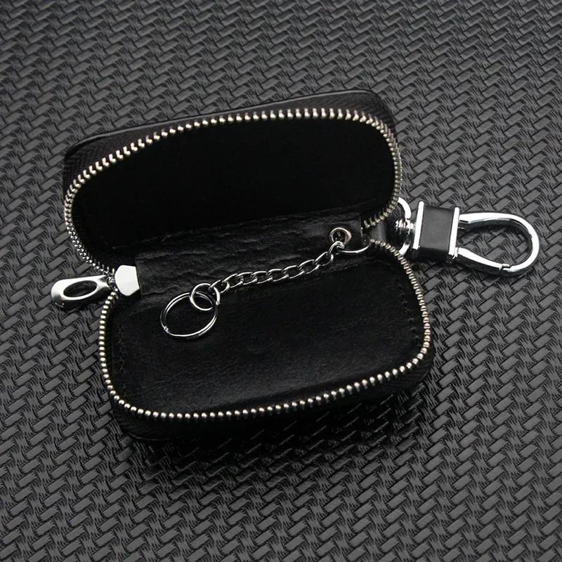 FEN1 2025 For Mercedes-Benz Leather Car Key Case Protection Auto Key Bag Key Chain Cover for Mercedes Benz New B/C/E Class A Class C2