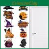 Halloween Festive Door Decoration With Bat Pumpkin Door Hanging Scene For