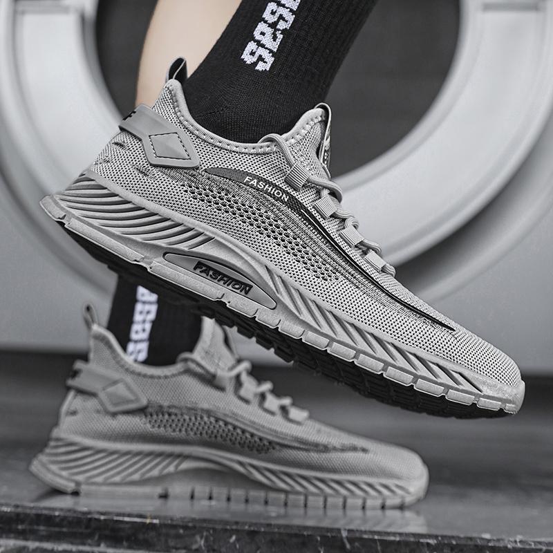 Мужская обувь лето новая полая сетка сетка тонкая дышащая против запаха спортивная мягкая подошва мужская повседневная модная обувь