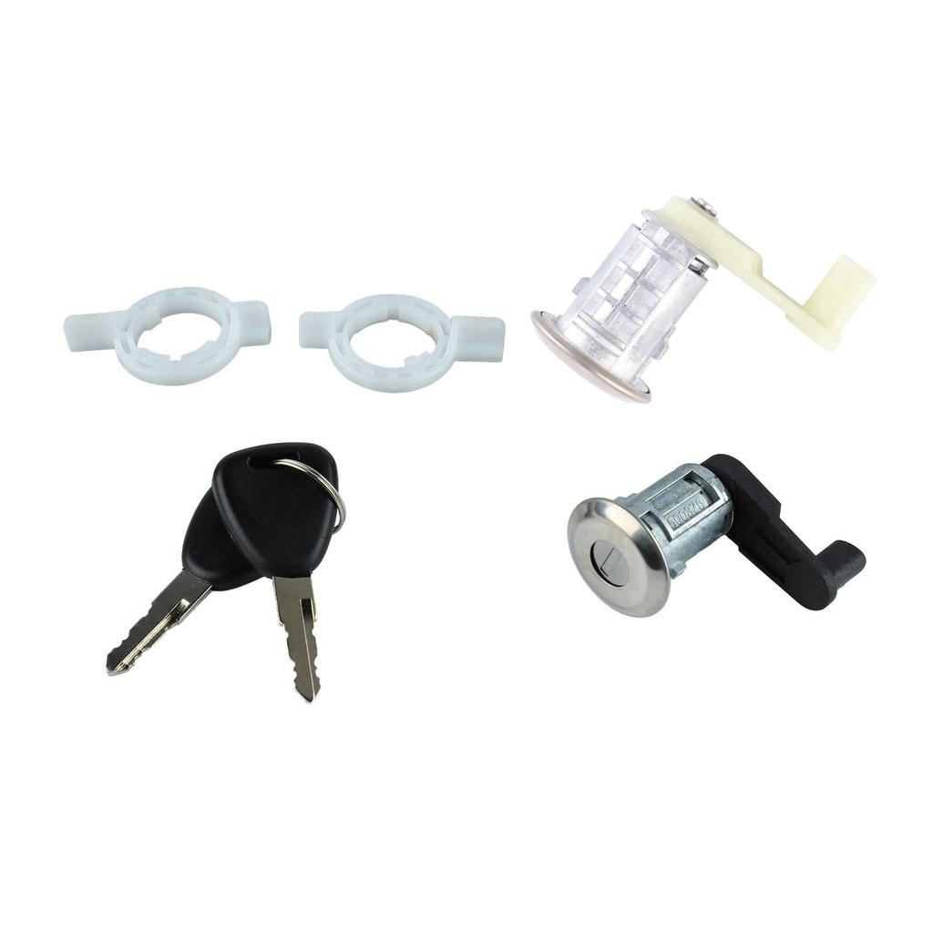 Car Door Lock Cylinder with 2 Key Smooth Control 7701468981 Replacement for MEGANE CLIO THALIA