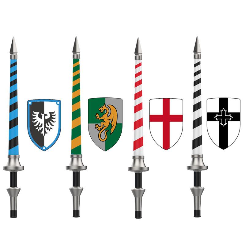 Средневековый Рим Щит Военные Строительные Блоки Фигурка Римского Солдата Воина Рыцаря Лучник Фартук Плащ Аксессуары Кирпичная Игрушка Подарок