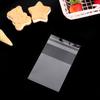 100pcs Pastry Tool Candy Package Snack Decoration Self Adhesive Cookie Bags Transparent Seal OPP