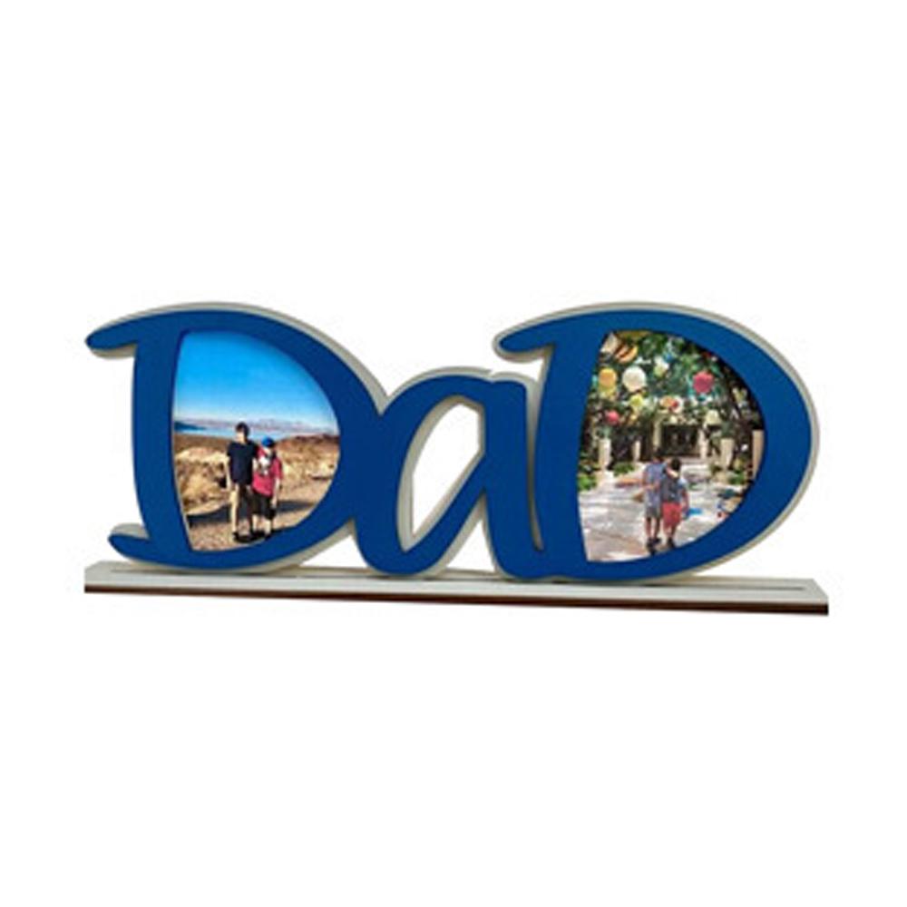 Рамка для фотографий Украшение ко Дню отца Подарочная фоторамка Форма папы / папы для украшения стола