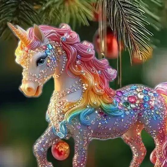 Акриловая подвеска в виде лошади 2D Шарм для зеркала автомобиля Модный брелок для сумки DIY