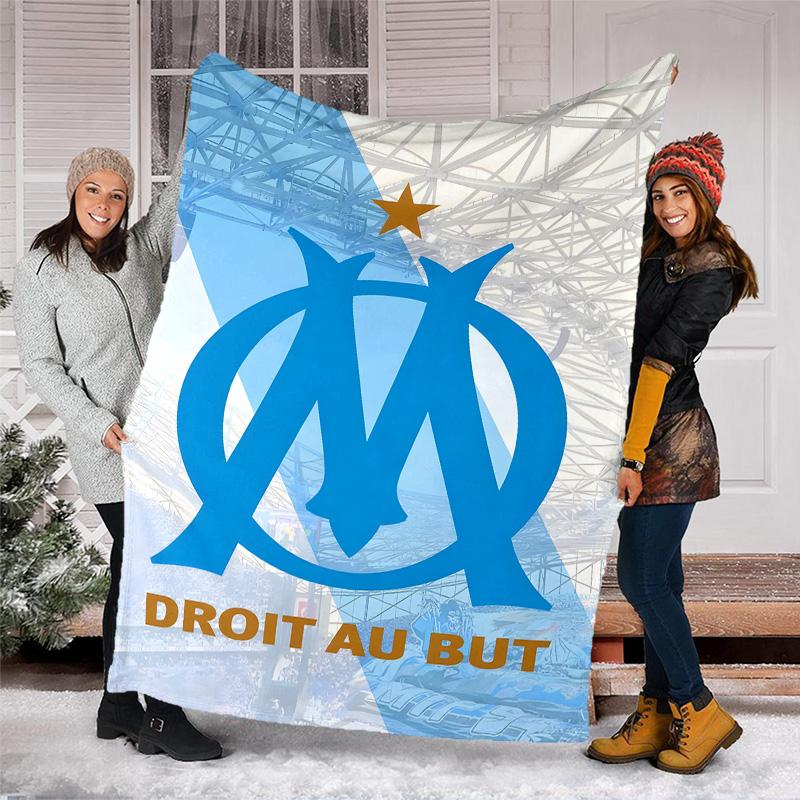1pc Marseille Theme Blanket - Digital Print, Polyester, Cozy for All Seasons, Perfect for Outdoor, and Travel