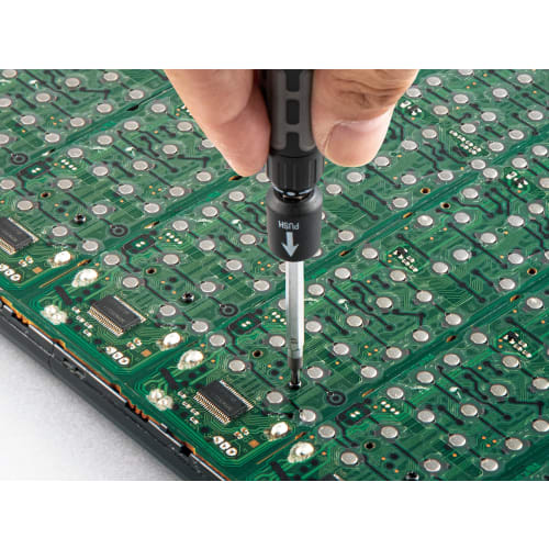 Kyoto Machinery Tools (KTC) Precision Ratchet Driver Set with 5 Bits (10 Types of Tips) TDBRP6