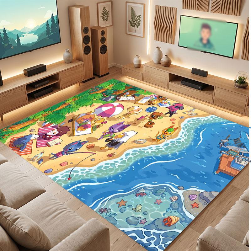 Animal Crossing Rug Soft Thick Non Slip Floor Carpet for Bedroom Living Room Home Decor