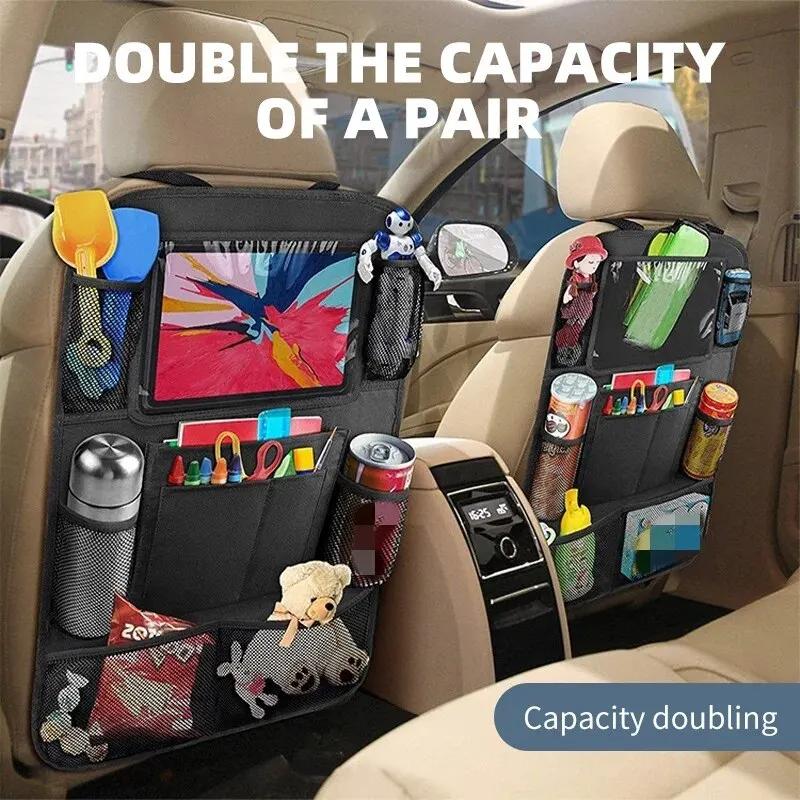 Xiaomi Car Seat Back Storage Bag Simple Oxford Material Snack Toy Storage Bag Car Storage Bag Anti-kick Car Interior Accessories