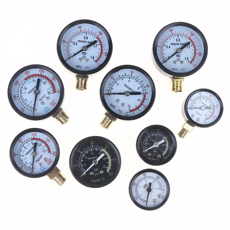 New Sale 1Pcs 0-25Bar 0-10Bar 0-12Bar Hydraulic Fluid Measuring Instrument Air Compressor Pressure Gauge DIY Accessories
