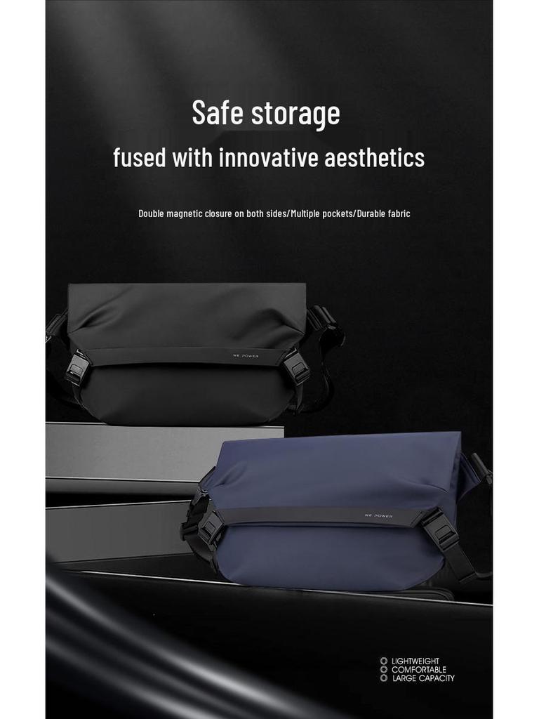 WEPOWER Универсальный мужской повседневный рюкзак через плечо - Модная маленькая квадратная нагрудная сумка