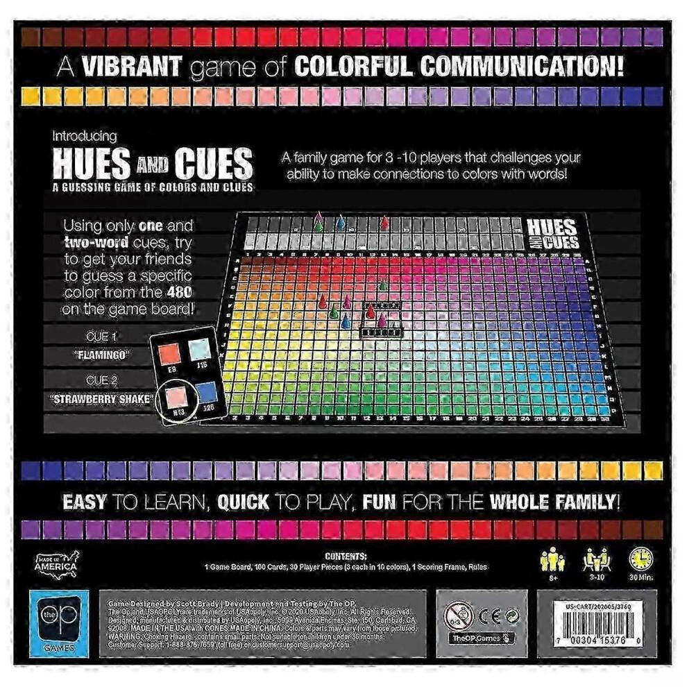 2025 Hues and Cues Board Game for 3-10 Players Ages 8+