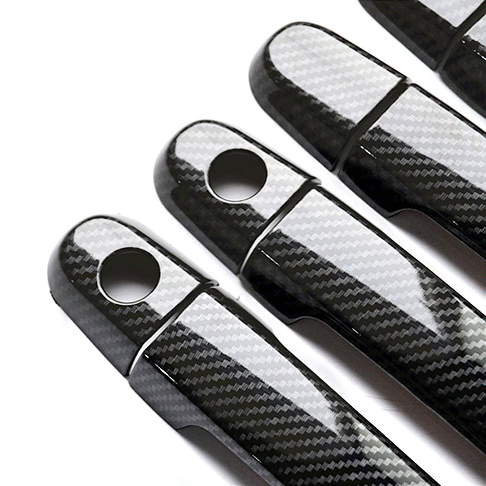 Для Scion xA xB tC xD Напечатанная карбоновая наружная дверная ручка, молдинг, рамка, рамка