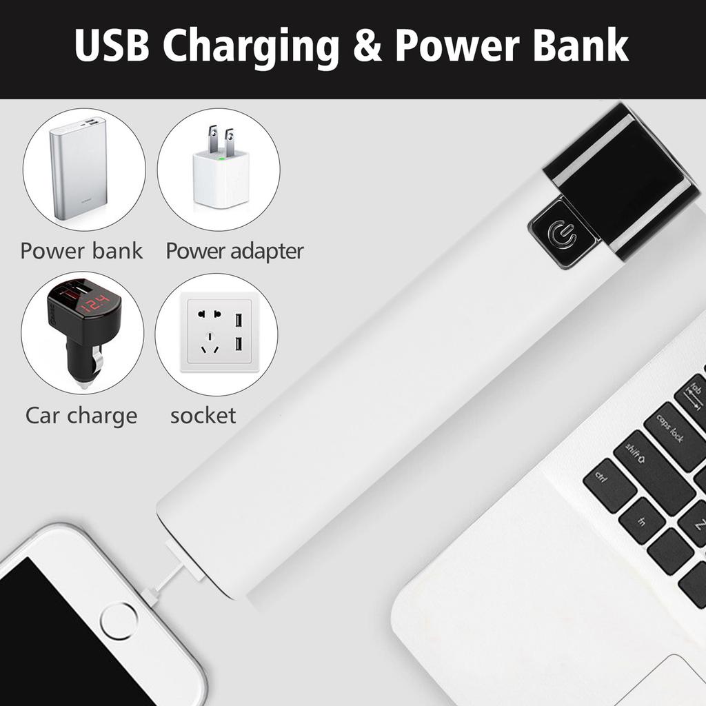 Фонарик Сильный Свет USB Вход Выход Зарядка Телефона Светодиодная Многофункциональная Лампа(белый )