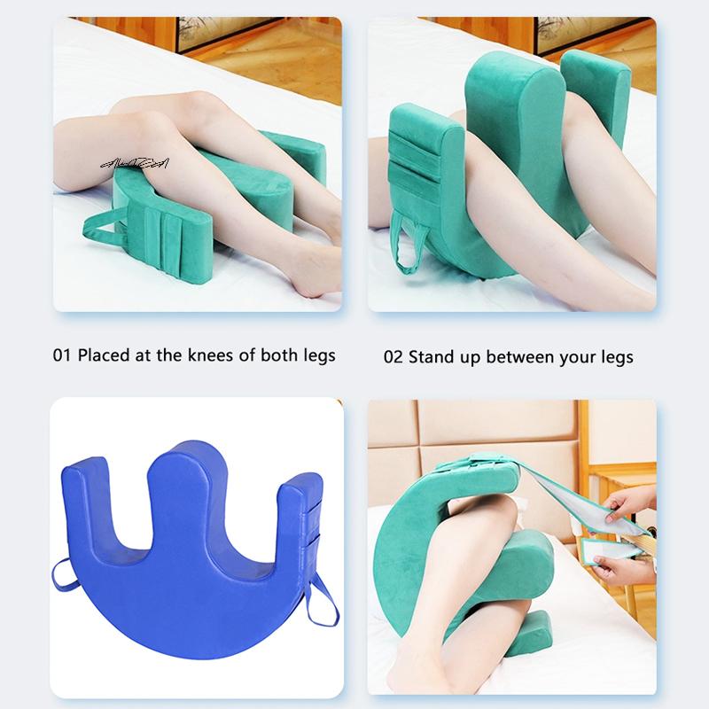 W-образное устройство для переворачивания на бок, вспомогательная подушка, противопролежневая подушка для ухода за кроватью, треугольная подушка с ремнями для повышенного комфорта и безопасности