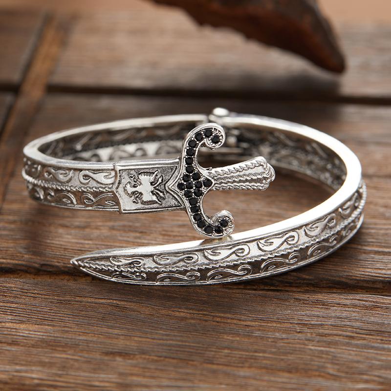 Ретро Классические Креативные Браслеты в Форме Меча для Мужчин и Женщин Личность Изысканные Открытые Браслеты Вечеринка Ювелирные Изделия Подарки