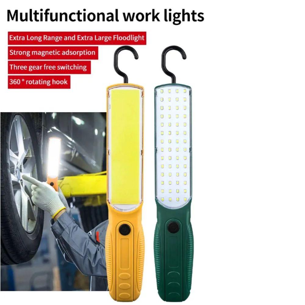Strong LED Work Light With Magnet Rechargeable Lamp Portable Handheld Floodlight Outdoor Use