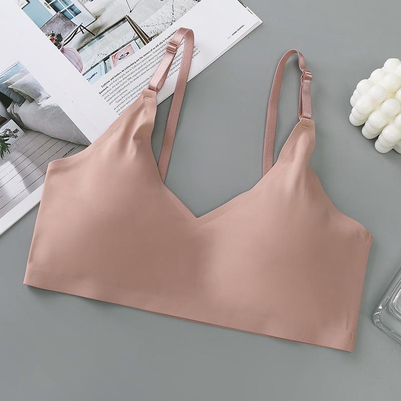 Бесшовные бюстгальтеры для женщин, спортивный бюстгальтер, удобный беспроводной бюстгальтер для йоги, нижнее белье для сна, интимное белье для девочек